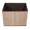 Beige Foldable Decorative Storage Box for Living Room, Bedroom, Dining, Playroom or Office